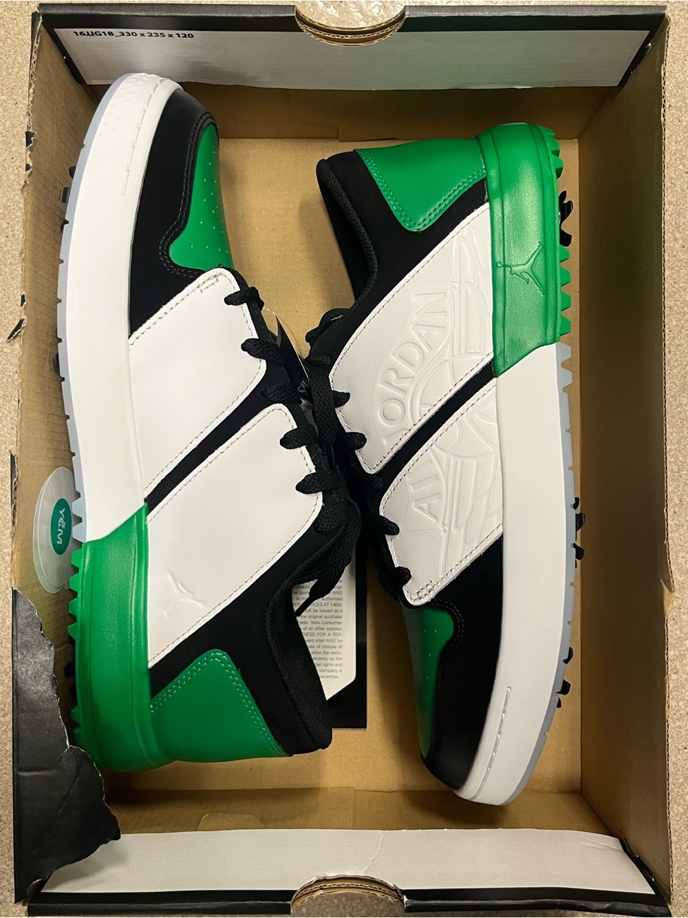 Jordan Nu Retro 1 Low Golf Celtics Green (FZ4153-002) Men’s Size 10